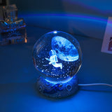 Blue starry sky crystal ball