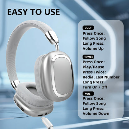 B35 Over-Ear Headphones with Bluetooth 5.3, 40mm Drivers, 90-Degree Rotating Earcups and Five Color or Storage Sets