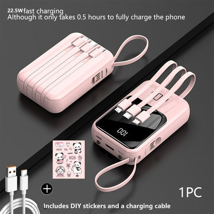 21000mAh Mini Power Bank 22.5W Fast Charging Ultra-Thin LED Display Compact External Battery Pack for iPhone Android Samsung – Slim Portable Charger Holiday Gift