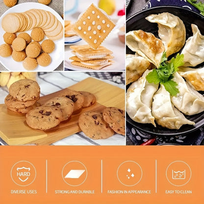 Thirteen-Piece Dumpling Maker Tool Set with Wooden Handles, Round Cutters and Folding Presses in Multiple Sizes
