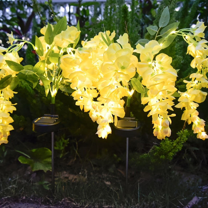 Solar Wisteria Flower Garden Light 52 LED, 2 Modes Waterproof