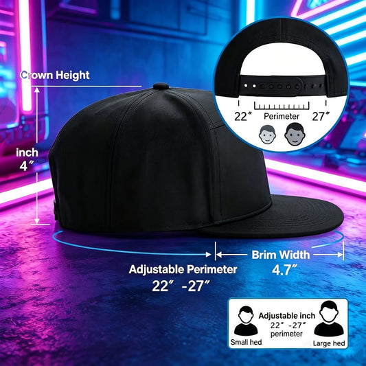 LED Party Hat App Controlled Programmable Light Up Hat – Custom Text Music Images for Rave Club Dance Halloween 4th of July Festival, Cool Gift for Boys Girls Men Women