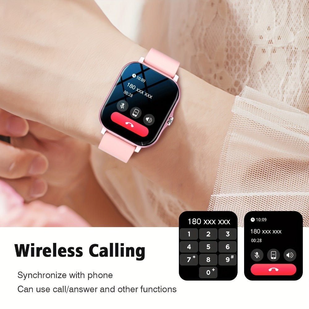 Smartwatch 1.83 Inch with Extra Strap Set, Wireless Calling, Sport Modes, Alarm and Pedometer