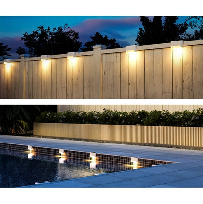 Solar Deck and Step Lights, 8- to 32-Piece Packs in Black, White or Brown with Integrated Panels