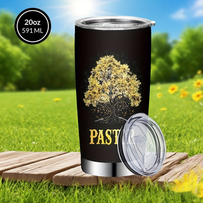 Insulated Tumbler 20oz with Lid & Straw – Tree of Life Stainless Steel Travel Coffee Mug for Hot & Cold Drinks, Camping Cup, Holiday Gift