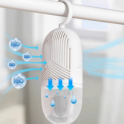 Six-Piece Hanging Moisture Absorber Kit with Replaceable Inner Bags, Hooks and Removable Water Cups
