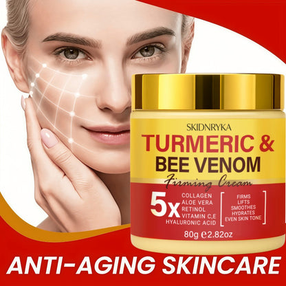Face Cream Retinol Bee Venom Formula with Turmeric and Collagen in One-Piece or Two-Piece Options