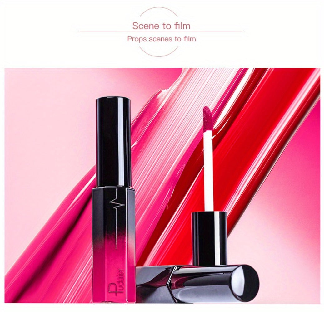 Matte Liquid Lipstick Velvet Finish 24H Waterproof Anti-Smudge – High Pigment Cup-Proof Long-Lasting Lip Glaze 20+ Bold Shades for All Skin Tones Women Pudaier