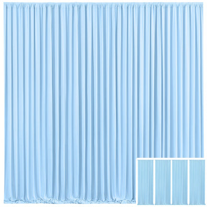 Elegant Fabric Backdrop Curtains 4pcs with Poles 59x85in Non-Transparent Wrinkle-Free Party Photo for an Everyday Personal Care Routine