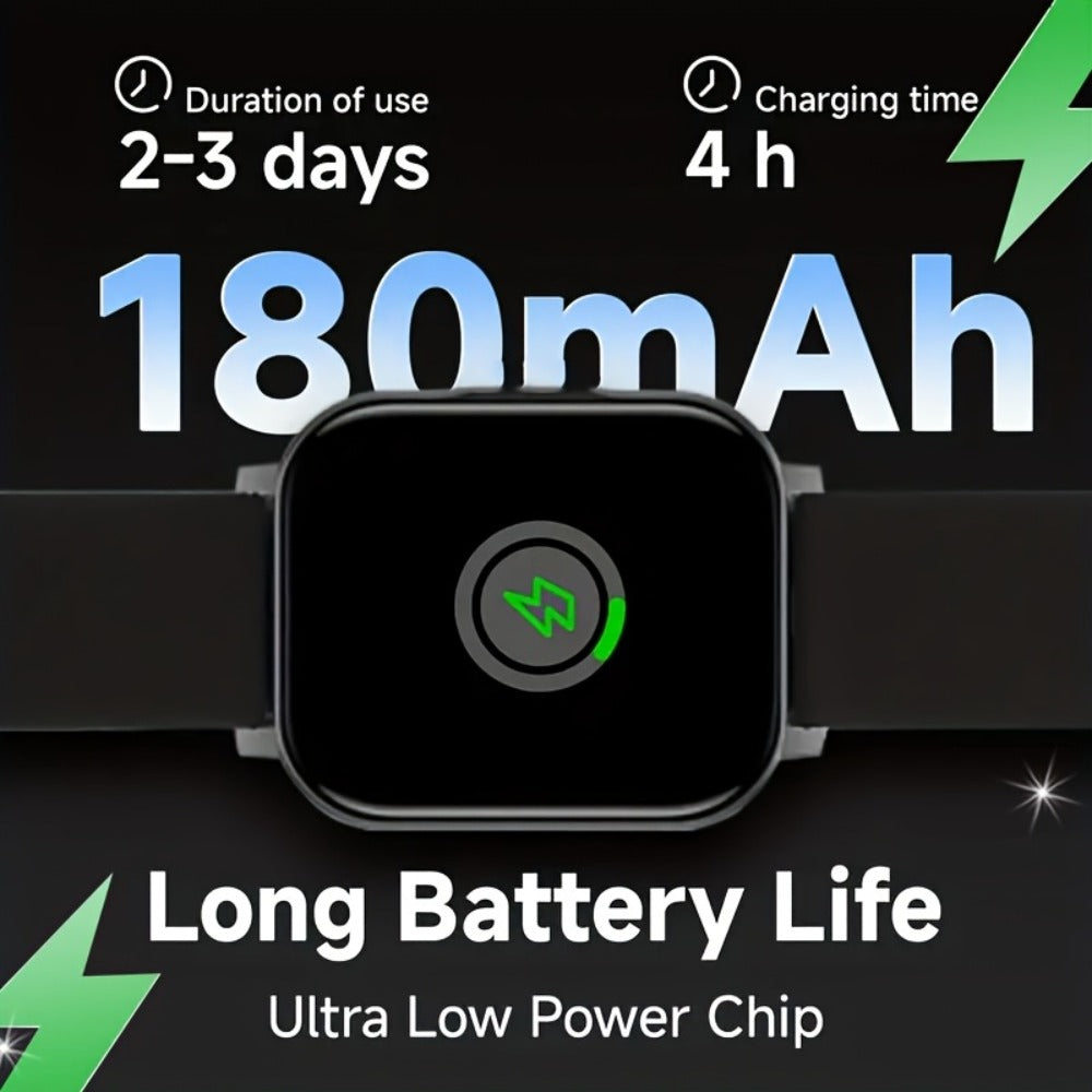 Smartwatch 1.83 Inch with GPS Navigation, Calling, Multi-Sport Modes and Dual TPU Straps for Outdoors