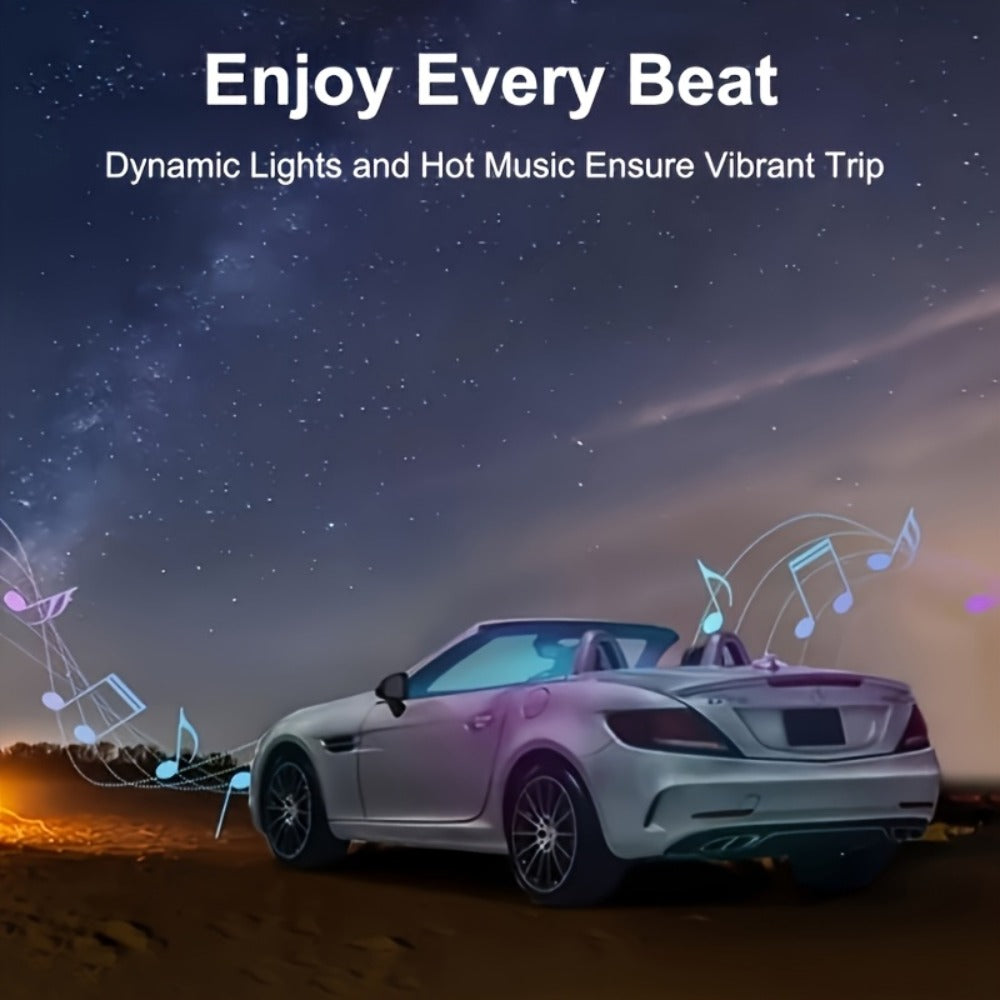 RGB Car Interior Lighting Kit 118" Fiber Optic USB App Control Music Sync Ambient Light Strip for Dashboard Door Decoration, Battery-Free Plug-and-Play Atmosphere Upgrade for Cars Trucks SUVs