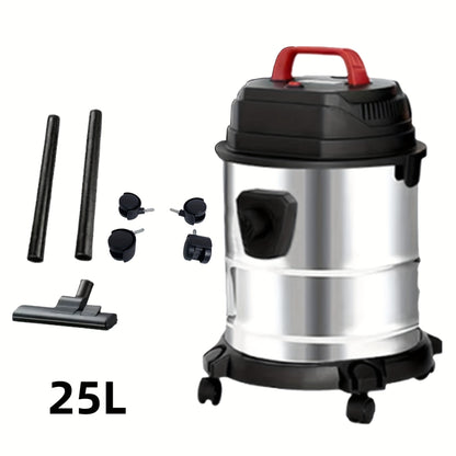 Wet Dry Vacuum Cleaner High-Power Bucket Type 5.28 to 6.6 Gallon Super Suction for Car and Home Dual-Use Cartridge Filter 40dB Quiet Motor Large Capacity Upgraded Deluxe Edition with Accessories