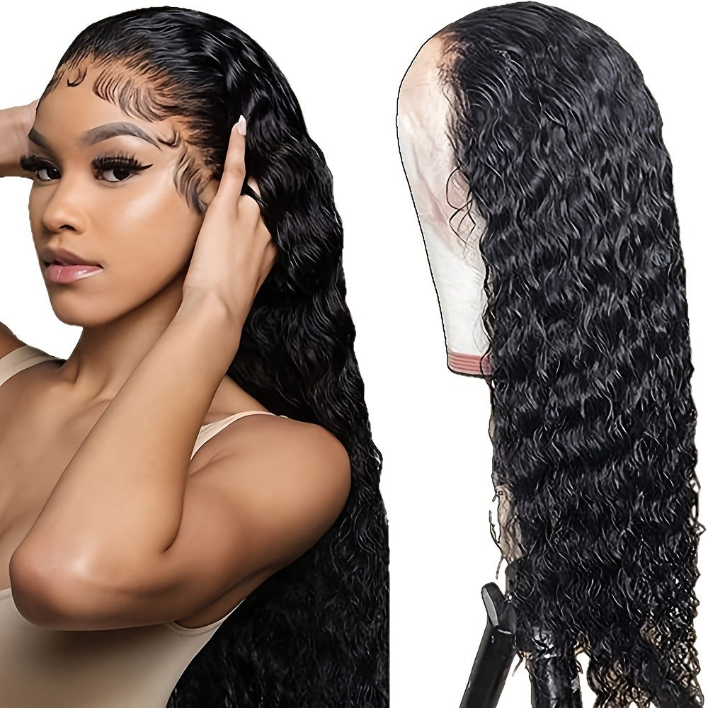 HD Lace Body Wave Wig 13x4 180% Density Human Hair Pre Plucked Glueless Natural Hairline for Women | Natural Black 24 Inch | Beginner Friendly Daily Wear