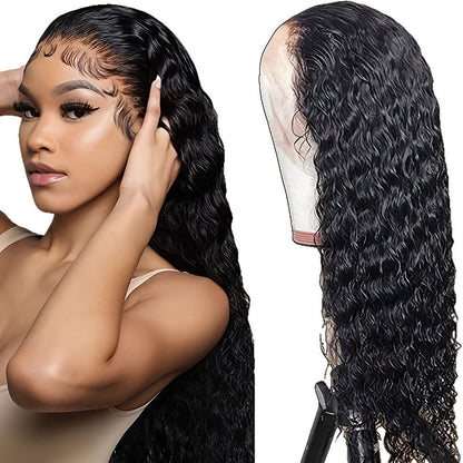 HD Lace Body Wave Wig 13x4 180% Density Human Hair Pre Plucked Glueless Natural Hairline for Women | Natural Black 24 Inch | Beginner Friendly Daily Wear