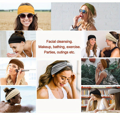 Twenty-Piece Wide Knot Headband Assortment in Protected Solid Colors for Everyday Hair Styling