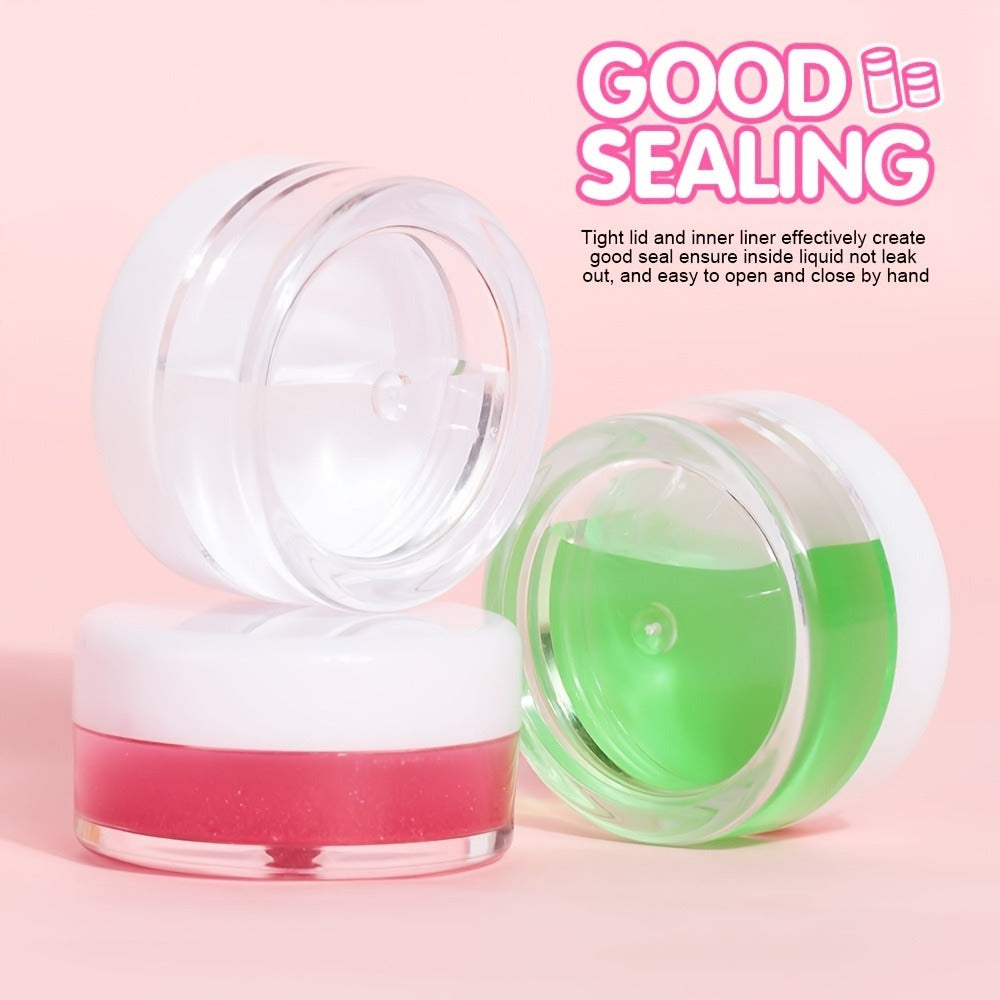 60-Pack 5 g Mini Plastic Cosmetic Sample Jars with Lids for Cream, Lotion, Balm and Travel Storage