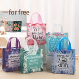 32pcs Bible Poem Flower Bags + 6pcs White Card Paper Bags