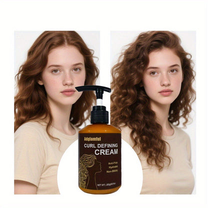 Pump-Bottle Curl Defining Cream with Leave-In Application for Wavy, Curly and Coily Hair Types