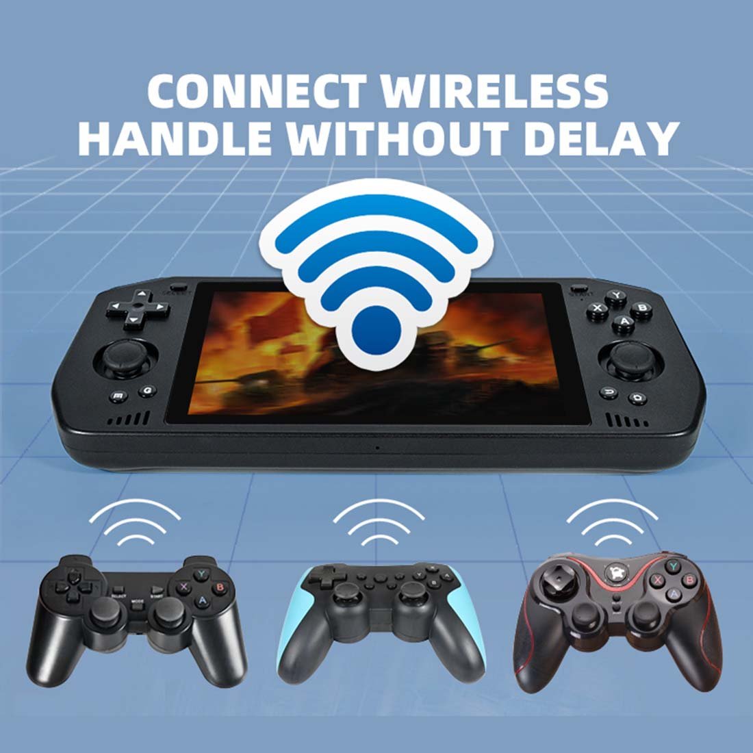 Handheld Game Console Powkiddy X28 with 5.5-Inch IPS laminated, 720x1280, G+G Touch, 64GB Options, 5000mAh Battery, Android 11, Mini HDMI