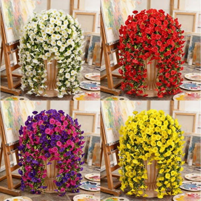 Three-Piece Artificial Rose Vine Garland with 216 Listed Flowers in Twelve Exact Color Combinations