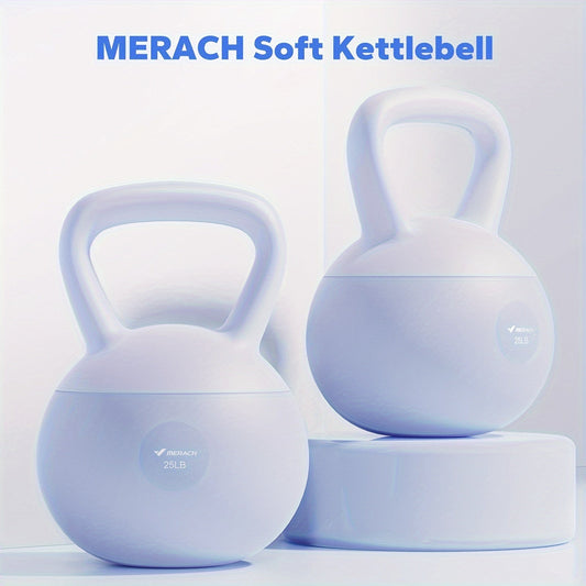 Soft Kettlebell Sand-Filled with Non-Slip Wide Grip Handle & Cushioned Base – Premium Mineral Sand Kettle Bell for Safe Strength Training, Home Gym & Fitness, Available in 15lbs & 25lbs