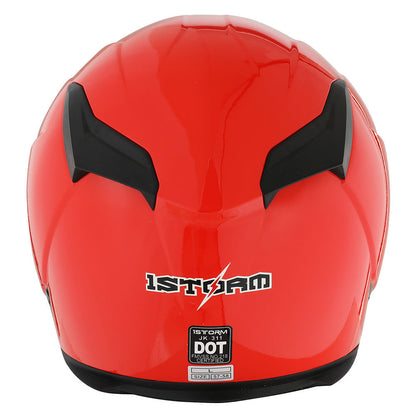 Motorcycle Helmet Full-Face Shell with Tinted and Spare Clear Shields, Quick-Release Buckle, Nine Styles and S-XL Sizes