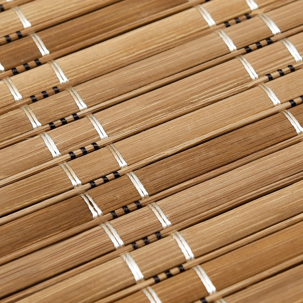Woven Bamboo Roman Window Shade in Six Exact Color Names, 60-Inch Height and Widths from 23 to 48 Inches