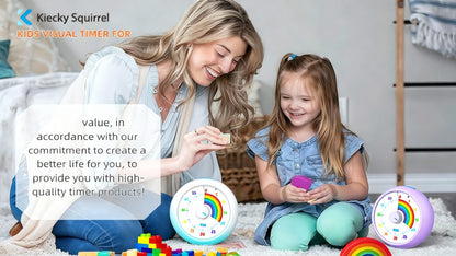 Visual Countdown Timer 60 Minute – Silent Operation Time Management Clock for Classroom, Office, Kitchen & Desktop, Multiple Colors Available
