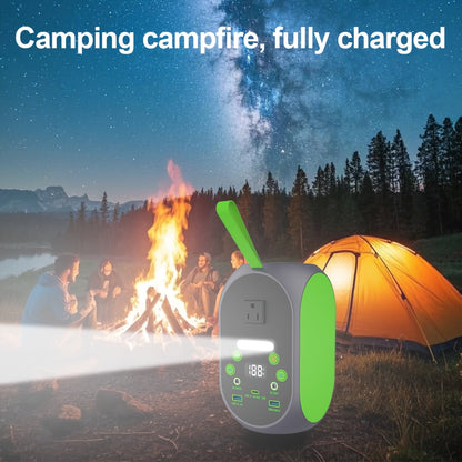 Solar Generator 120W LiFePO4 Battery 99.84Wh Portable Power Station with 30W Foldable Solar Panel AC DC USB Type-C for Camping Hiking Emergency CPAP Laptop