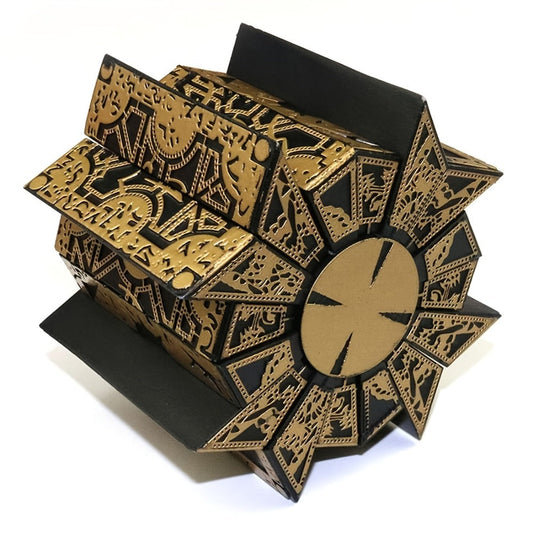 Lament Configuration Puzzle Box Cube – Functional Detachable Deformation Lock Box with Display Base, Brain Teaser Desk Decor, Unique Gift for Adults Horror Fans Christmas Halloween Birthday