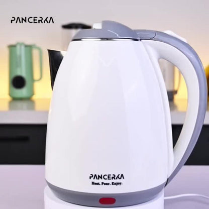 PANCERKA 1.8L Electric Kettle with 1000W Heating and Stainless Steel Interior in Pink or White