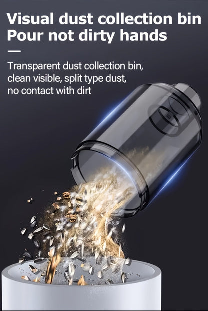 Handheld Vacuum Cleaner and Air Duster with Blow-Suction Modes, Six Attachments and Two Power Options