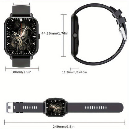 Smartwatch – with Remote Photo Control & HD Voice Calling, Large Screen Unisex , Message Notifications, Multiple Sport Modes, Heart Rate…