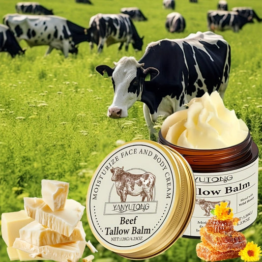 Vanilla Butter Body Cream 100% Natural Grass-Fed Moisturizer for Women Dry Rough Sensitive Skin Repair Nourishing Face Body Lotion 120g