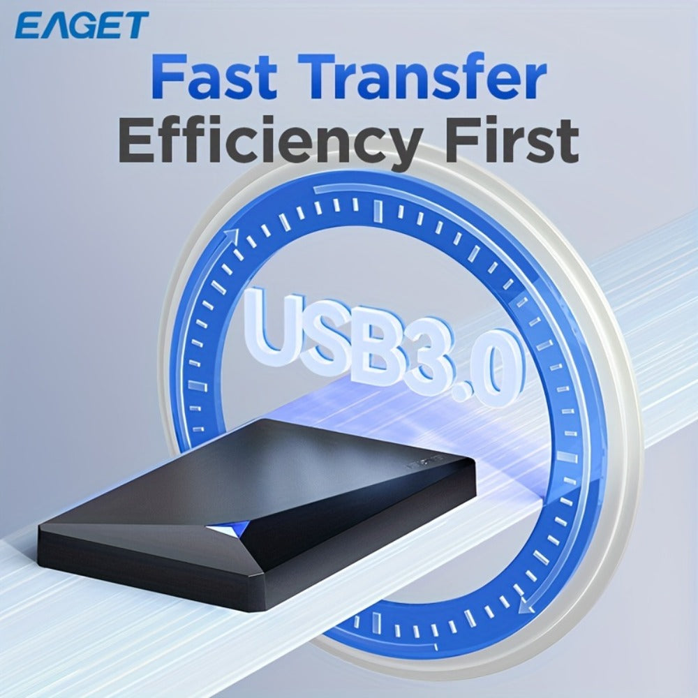 Portable External Hard Drive USB 3.0 High-Speed Mechanical HDD Mobile Backup Storage Plug & Play for PC Desktop MacBook PS4 Xbox Smart TV – EAGET Compact Travel Hard Disk