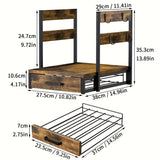 Single-tier coffee rack plus mug rack