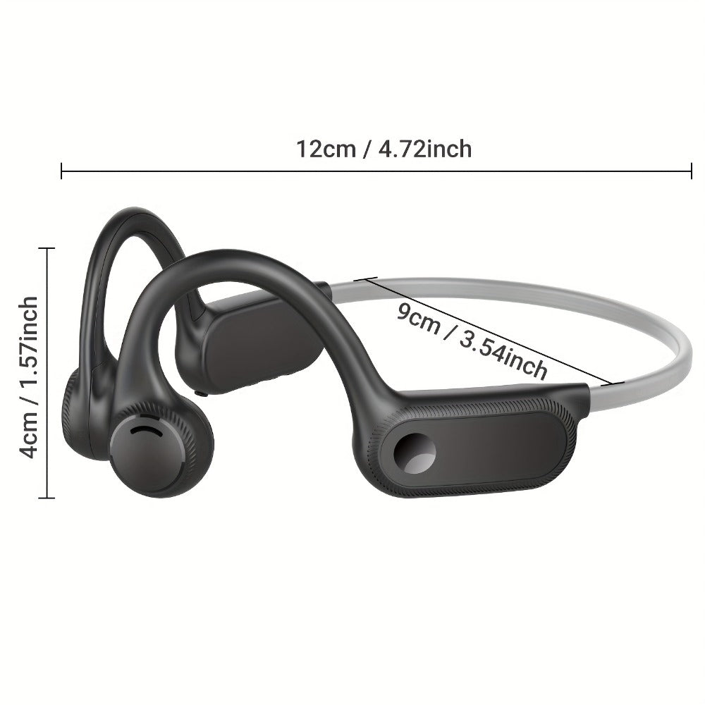 Sport Open Ear Headphones Wireless Bluetooth with Noise-Canceling Mic – Air Conduction Running Headphones 10H Playtime Open-Ear Stereo Headset for Workout Cycling Gym Outdoor Sports
