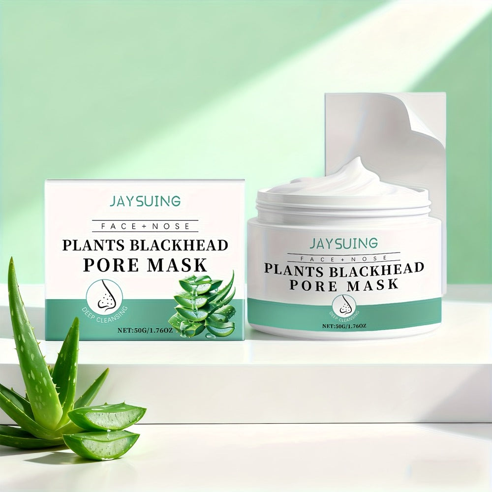 Blackhead Peel-Off Nose Mask 50g with Hyaluronic Acid, Salicylic Acid & Aloe Essence – Deep Pore Cleansing Strips for Smooth Skin, Daily Use