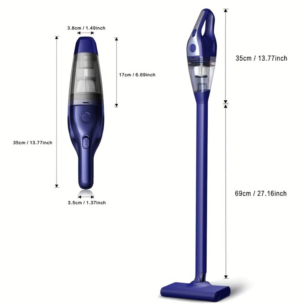 901Pro Cordless Stick and Handheld Vacuum Cleaner with Floor Head and Four Blue or Black Color Options