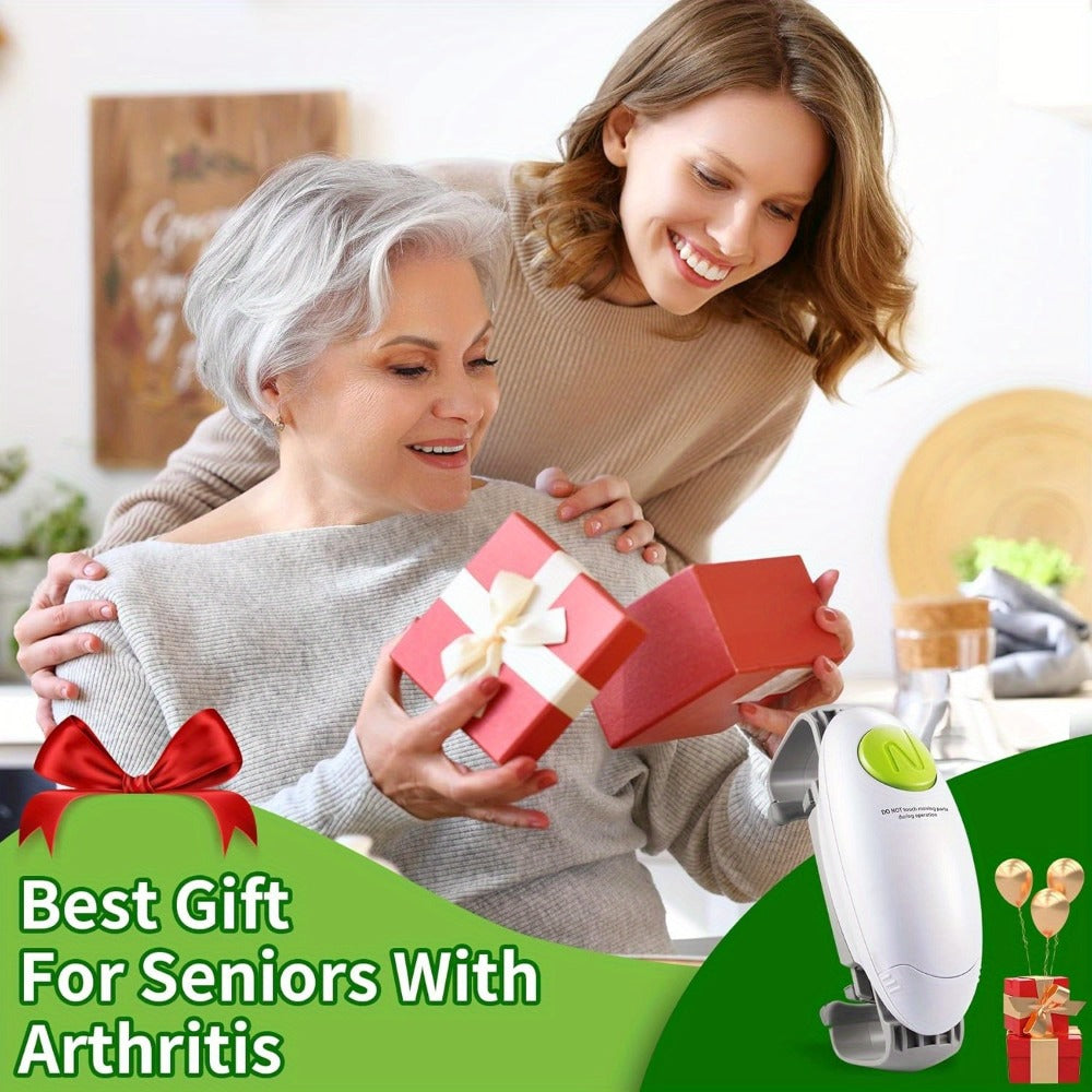 RoboTwist-Style Battery Jar Opener with One-Touch Control, Adjustable Jaws and Two Button Colors