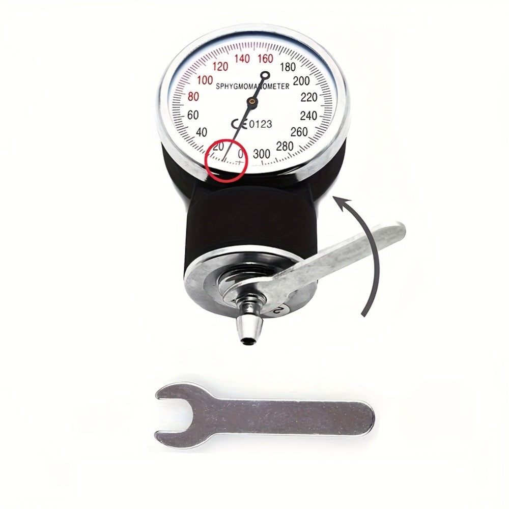 Blood Pressure Monitor Manual Aneroid Kit with 10-16 Inch Upper-Arm Cuff, Stethoscope, Gauge and Carry Case