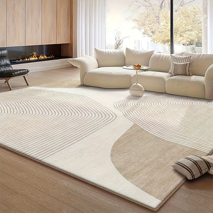 Floral Velvet-Style Area Rug in Five Sizes from 39 by 63 Inches to 79 by 118 Inches for Home and Everyday Use