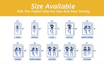 Mattress Topper Plush Down-Alternative Pillow Top with Deep-Pocket Skirt and Six Bed Sizes