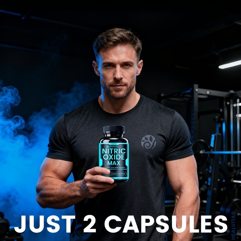 Dietary Supplement Capsules with HEALVITAS Label, L-Arginine, L-Citrulline, AAKG and 60 Count