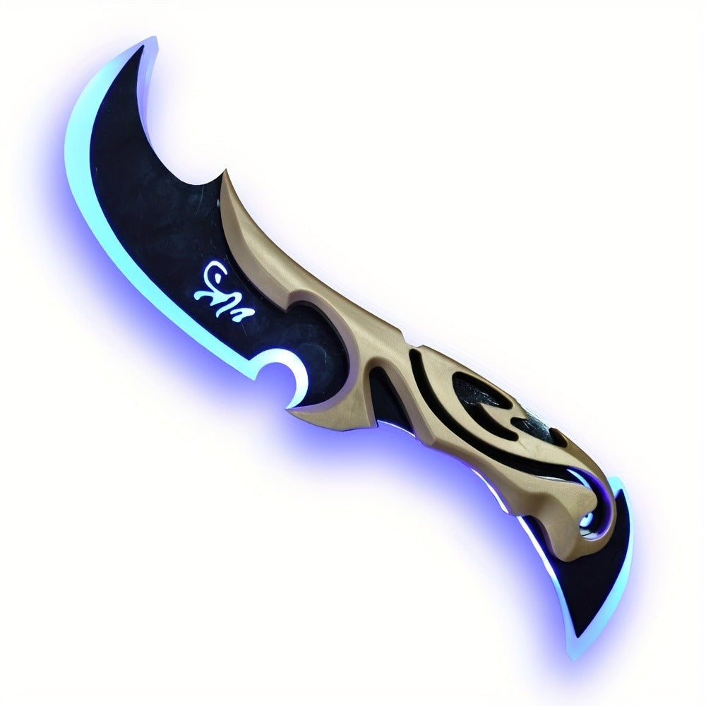 Costume Accessories Rechargeable LED Half Moon Blade Prop, 30cm, with Five Light Color Options