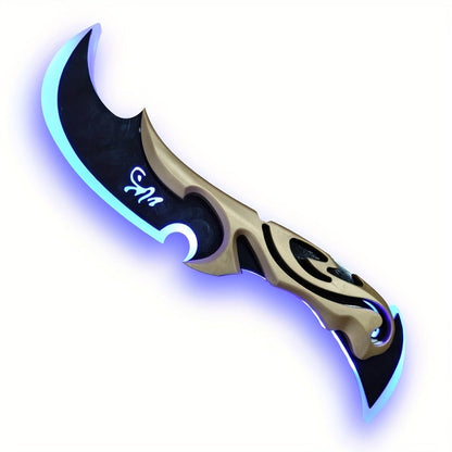 Costume Accessories Rechargeable LED Half Moon Blade Prop, 30cm, with Five Light Color Options