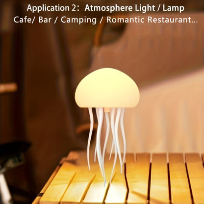 Jellyfish Night Light USB LED Table Lamp - Touch Control Gradient Color Changing Fantasy Desk Light for Bedroom Kids Room Party Decor Aesthetic Room Decoration