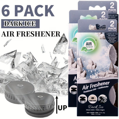Six-Piece Solid Air Freshener Set with Vented Containers and Six Scent Combination Checkout Options
