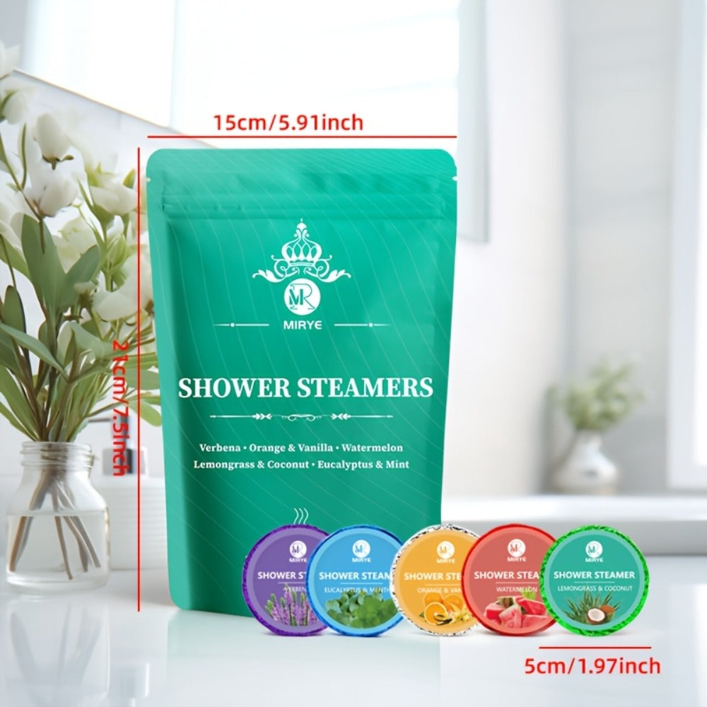 Shower Steamers Aromatherapy 20 Pack - Lavender & Fruit Essential Oil Shower Bombs for Relaxation, Stress Relief & Self Care, Unisex Spa Gift Set for Women Men, Birthday Christmas Mother's Day Gift