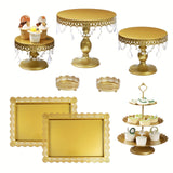 set of 8 pcs (golden)